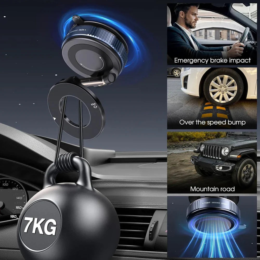 BeBulk Nutrition 360 Roterende Vacuüm Magnetische Zuigtelefoon Houder Handen Gratis Uitschuifbare Magnetische Vacuüm Telefoon Houder Voor Auto Gym Spiegel Douche
