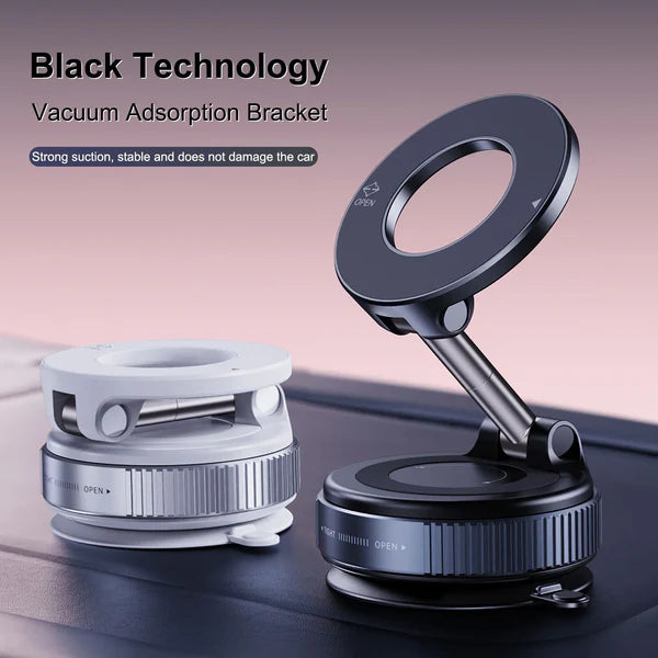 BeBulk Nutrition® 360 Roterende Vacuüm Magnetische Zuigtelefoon Houder Handen Gratis Uitschuifbare Magnetische Vacuüm Telefoon Houder Voor Auto Gym Spiegel Douche