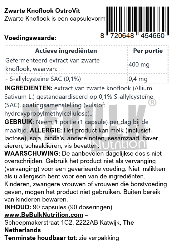 OstroVit Zwarte Knoflook VEGE 90 capsules